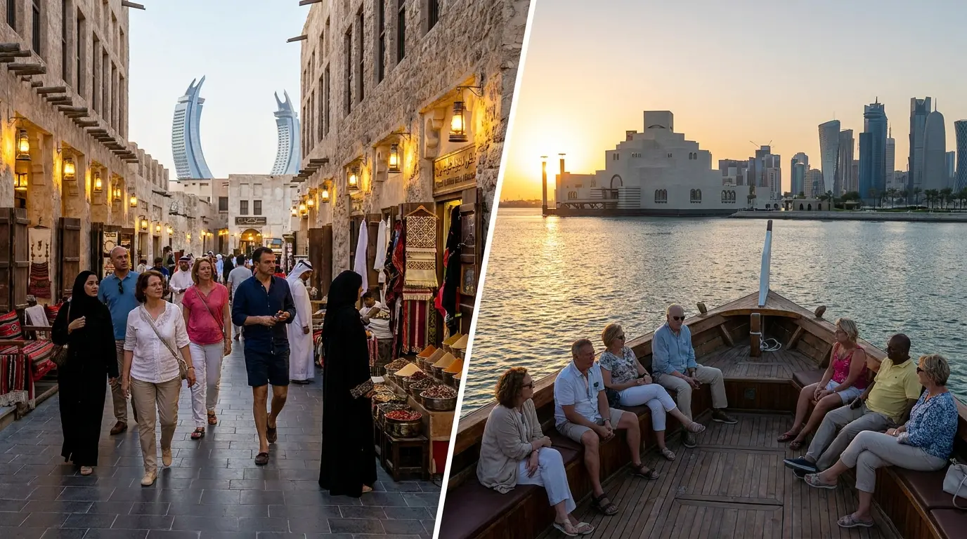 Doha City Tour with Dhow Cruise Qatar