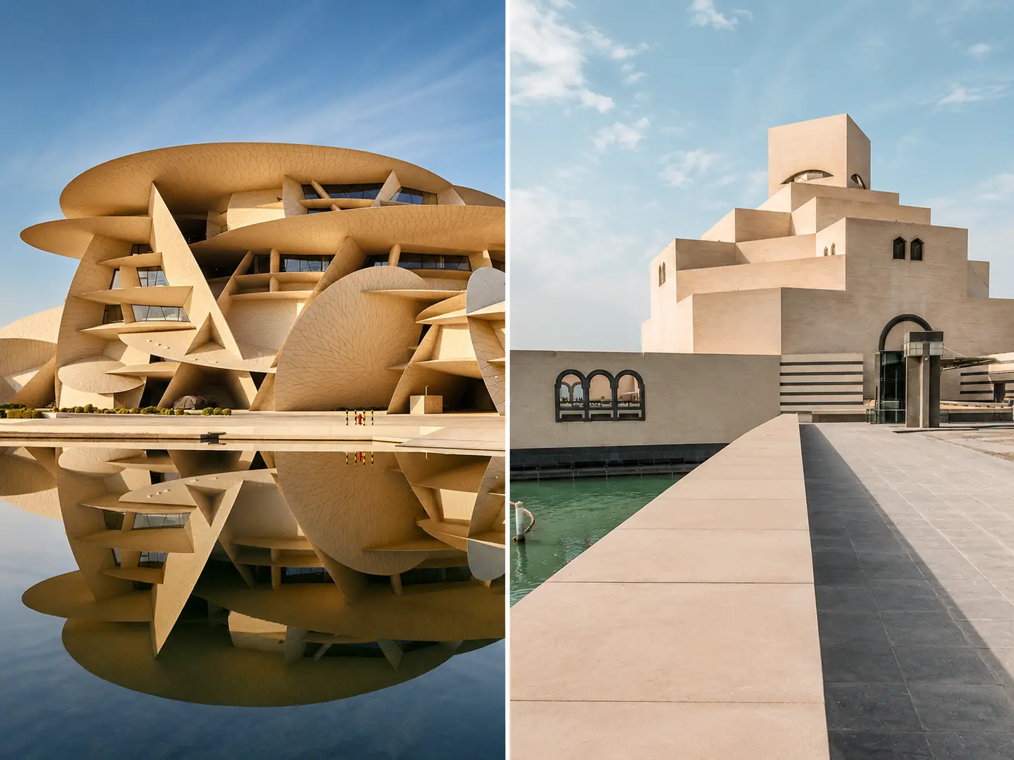 Museum of Islamic Art and National Museum of Qatar in Doha