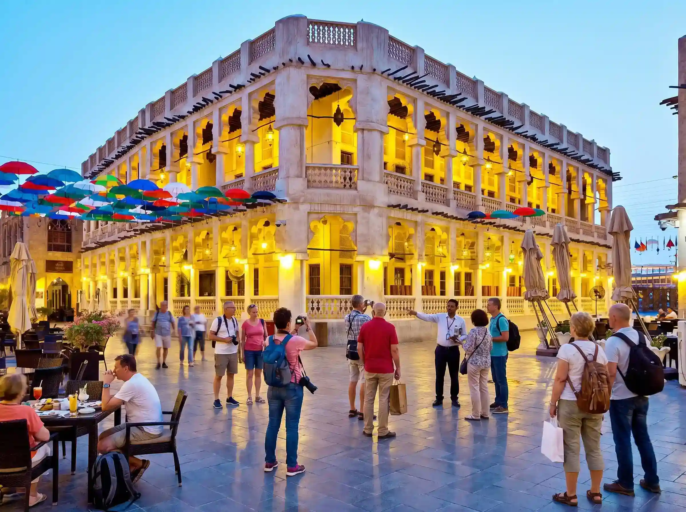 Souq Waqif heritage market in Doha, Qatar