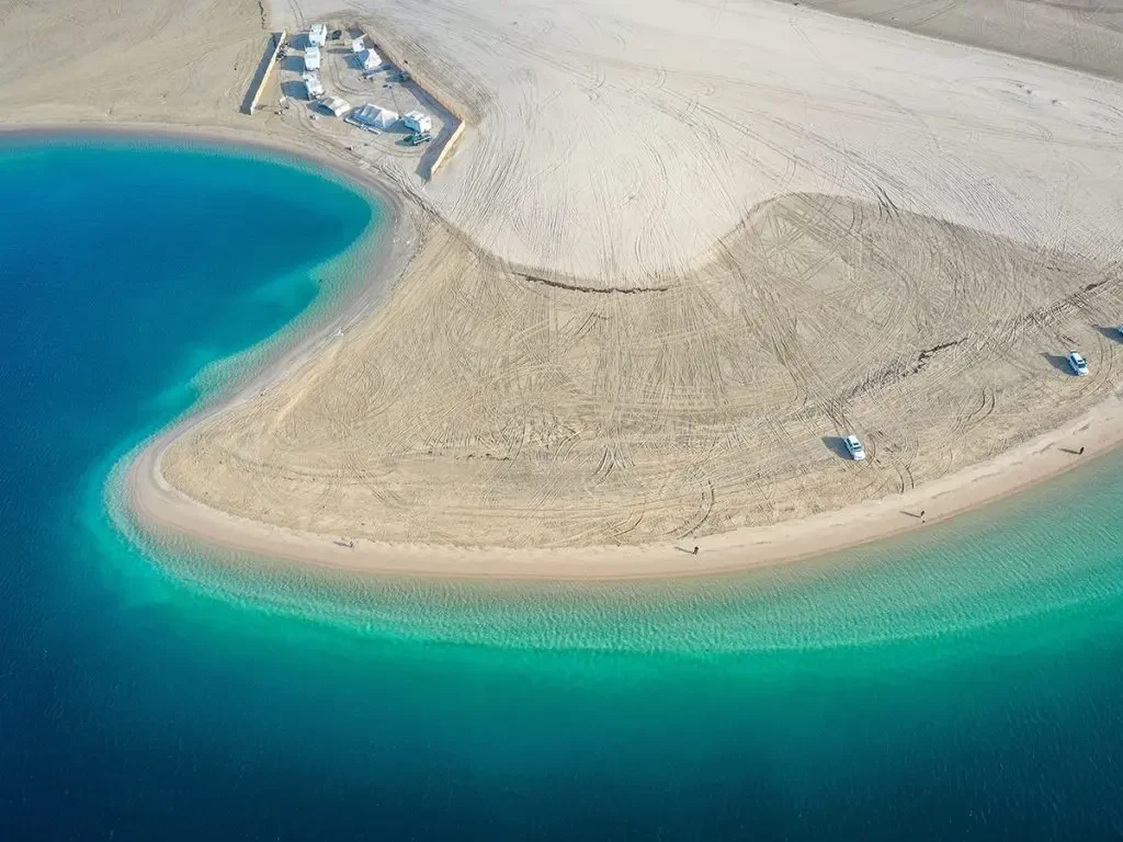 Inland Sea at Khor Al Adaid in Qatar