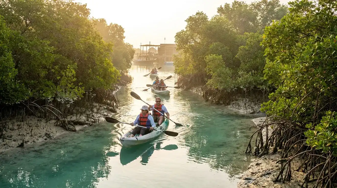 Mangroves at Purple Island near Al Khor, Qatar